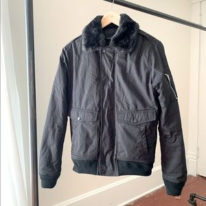 Schott Bros NYC black bomber flight jacket